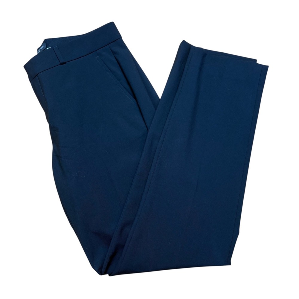 Banana Republic Ryan Fit Pants Black Wool Blend Mid‎ Rise Career Business Sz 6